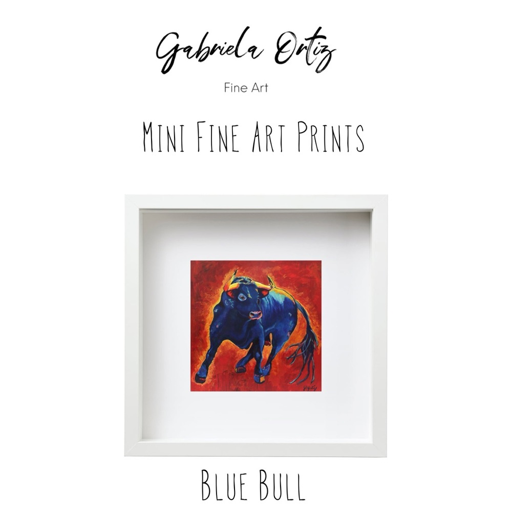 Mini art in fine art watercolor paper framed